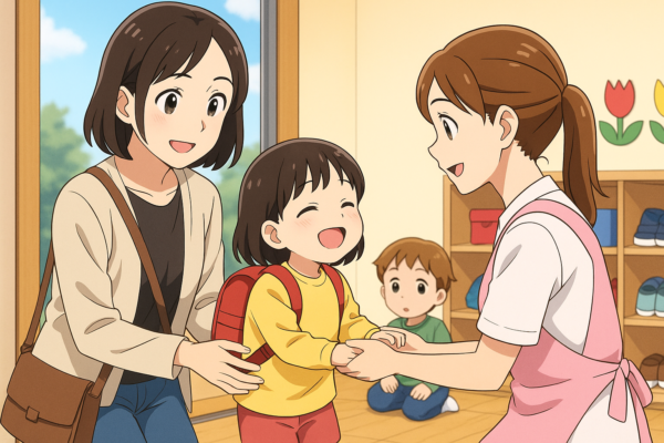 16:00 園児の降園の受け渡し対応