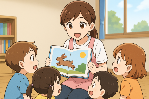 13:00 手遊びや読み聞かせ